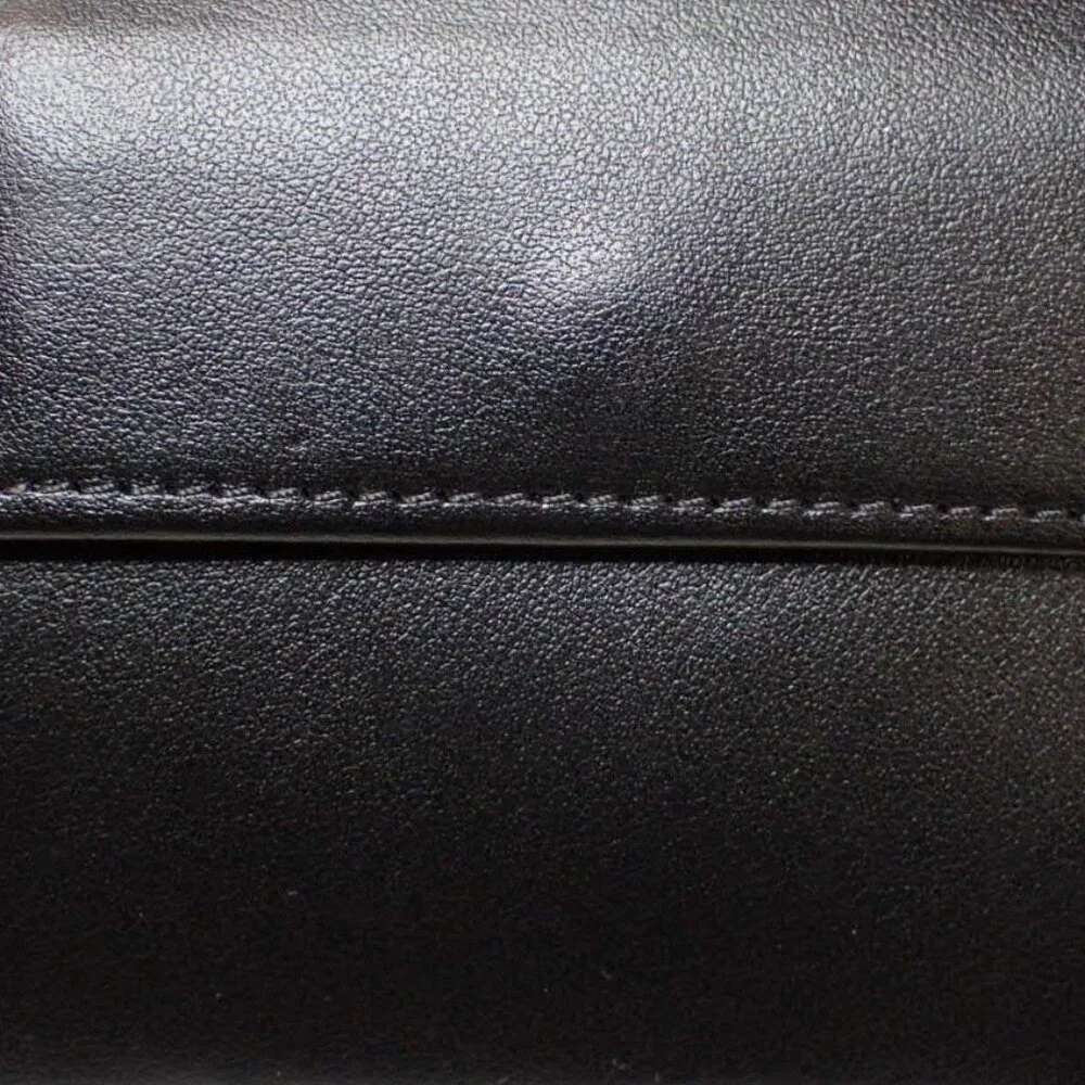 Versace Medusa Head Bifold Leather Wallet - Black & Gold